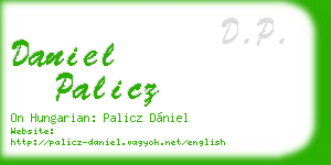 daniel palicz business card